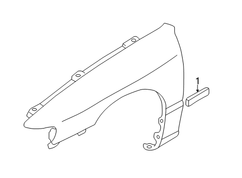 2003 Mazda Protege5 Exterior Trim - Fender