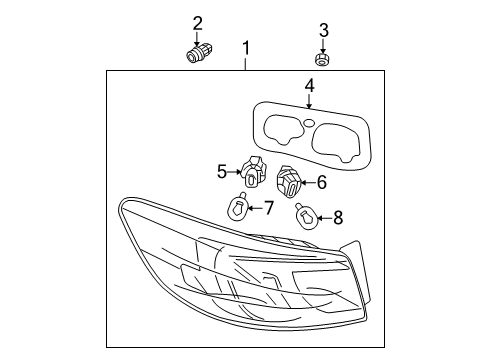 2011 Mazda 3 Bulbs Diagram