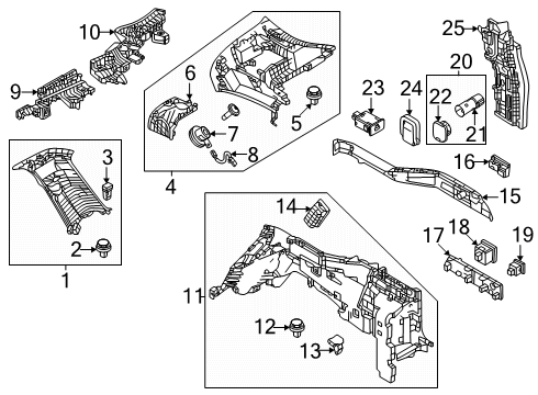 2024 Mazda CX-90 Interior Trim - Quarter Panels