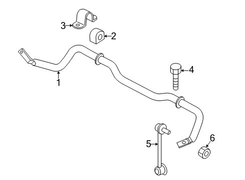 2012 Mazda 5 Stabilizer Bar & Components Diagram