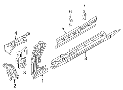 2024 Mazda MX-5 Miata Hinge Pillar