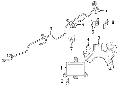 2025 Mazda CX-50 Parking Aid Diagram
