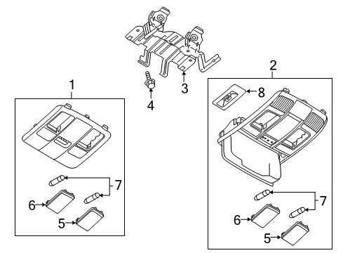 2021 Mazda CX-3 Overhead Console