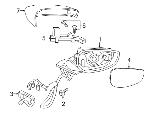 2022 Mazda 3 Mirrors Diagram