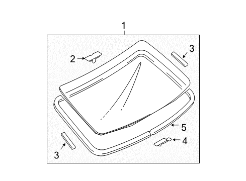2003 Mazda 6 Reveal Moldings Diagram