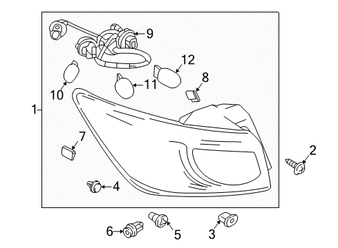 2016 Mazda CX-3 Bulbs Diagram 6