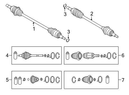 2025 Mazda 3 Axle Shaft - Rear