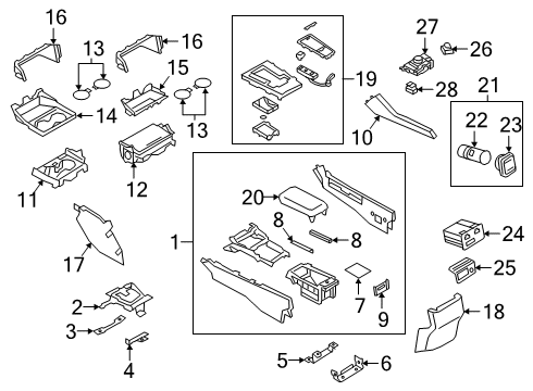 2025 Mazda 3 Center Console Diagram 3