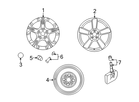 2004 Mazda RX-8 Wheels Diagram