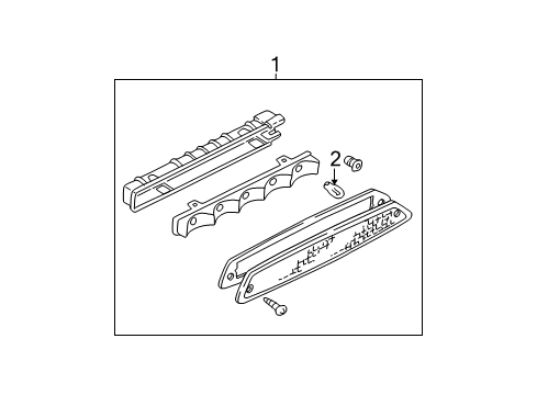 2001 Mazda Tribute High Mount Lamps Diagram
