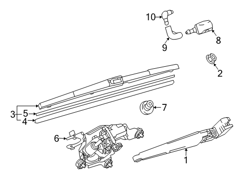 2024 Mazda CX-90 Wiper & Washer Components