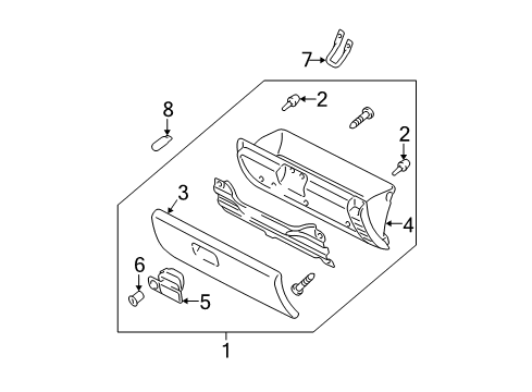 2004 Mazda 6 Glove Box Diagram