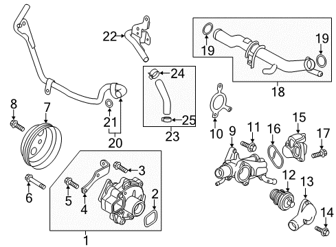 2016 Mazda CX-9 Water Pump Diagram