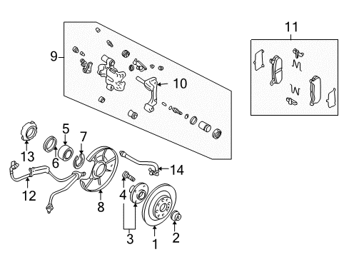 2005 Mazda Miata Rear Brakes Diagram