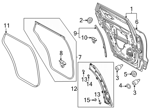 2025 Mazda CX-70 Door & Components Diagram 2
