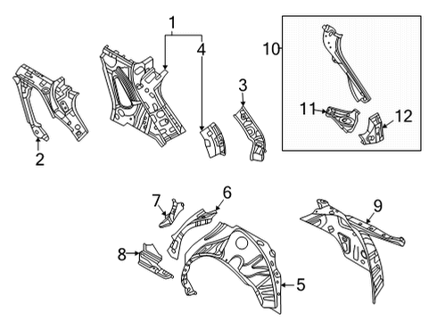 2024 Mazda CX-30 Inner Structure - Quarter Panel