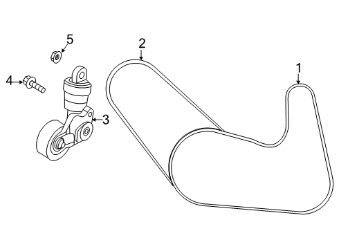 2023 Mazda CX-5 Belts & Pulleys Diagram