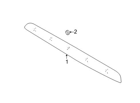 2002 Mazda Tribute Grille Nut Diagram for EF91-50-84Y