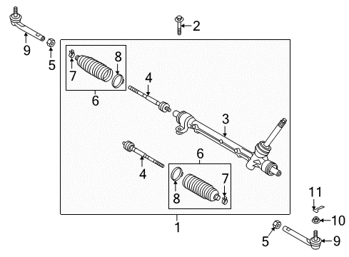 2021 Mazda CX-3 Gear, Steering Diagram for DGDD-32-110