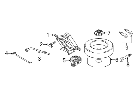 2018 Mazda 6 Jack & Components