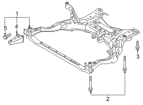 2025 Mazda CX-5 Suspension Mounting - Front Diagram 2