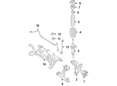 2012 Mazda 5 Front Suspension Diagram