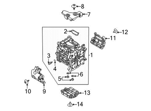 2023 Mazda MX-30 EV Cooling System - Traction Motor Component Diagram