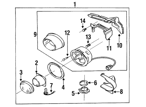1994 Mazda RX-7 Fog Lamps