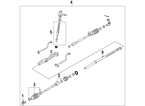 2012 Mazda CX-9 P/S Pump & Hoses Diagram