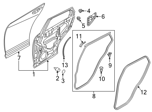 2016 Mazda CX-3 Door & Components Diagram 2