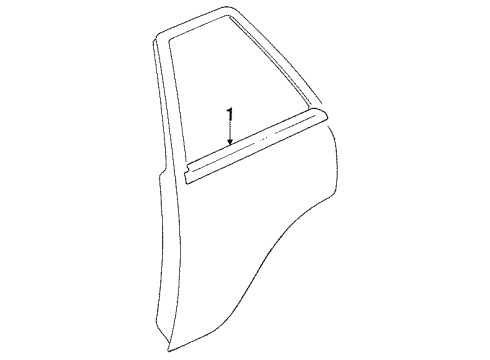 1984 Mazda GLC Door & Components Diagram