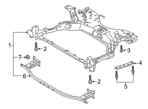 2025 Mazda 3 Suspension Mounting - Front