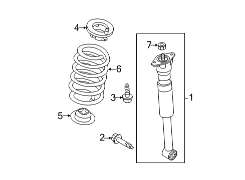 2012 Mazda 2 Shocks & Components Diagram