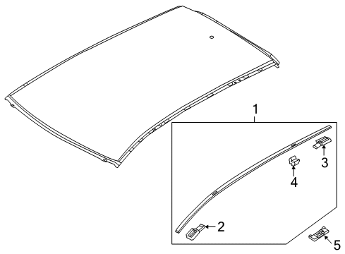 2014 Mazda CX-5 Exterior Trim - Roof