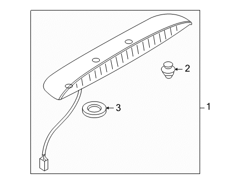 2014 Mazda MX-5 Miata High Mount Lamps Diagram 2