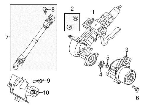 2018 Mazda 3 Steering Column Assembly Diagram