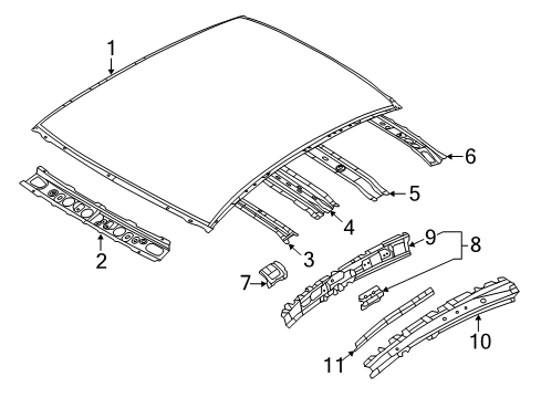 2018 Mazda 3 Roof & Components Diagram 4