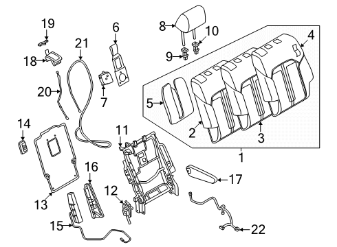 2025 Mazda CX-90 Second Row Seats Diagram 7