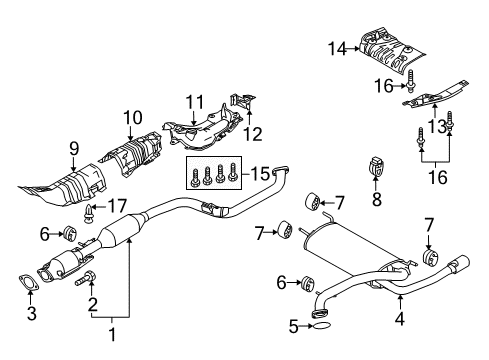 2012 Mazda 3 Exhaust System Diagram 4