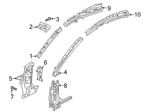2025 Mazda 3 Hinge Pillar