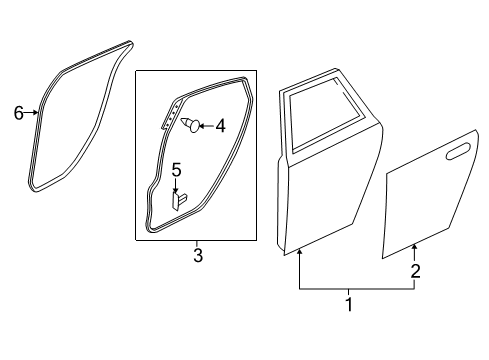 2011 Mazda 3 Door & Components Diagram 2