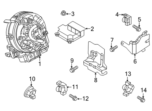 2022 Mazda MX-30 EV Air Bag Components Diagram