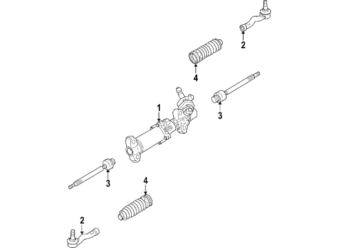 2006 Mazda RX-8 Steering Gear & Linkage Diagram 2