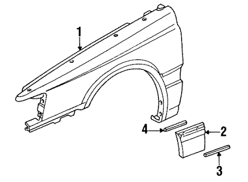 1989 Mazda 929 Fender & Components