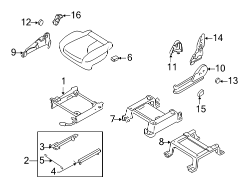 2004 Mazda MPV Tracks & Components Diagram 2