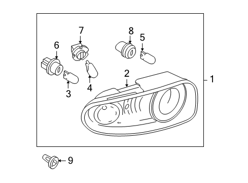 2007 Mazda MX-5 Miata Combination Lamps Diagram