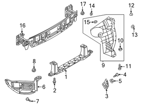 2022 Mazda MX-30 EV Bumper & Components - Rear