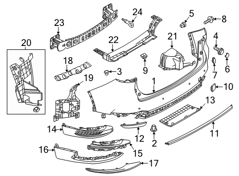 2024 Mazda CX-90 Bumper & Components - Rear