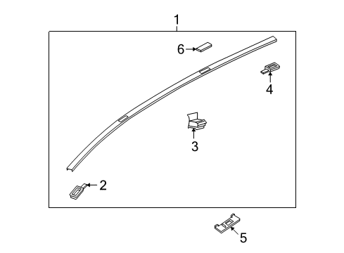 2011 Mazda CX-9 Exterior Trim - Roof