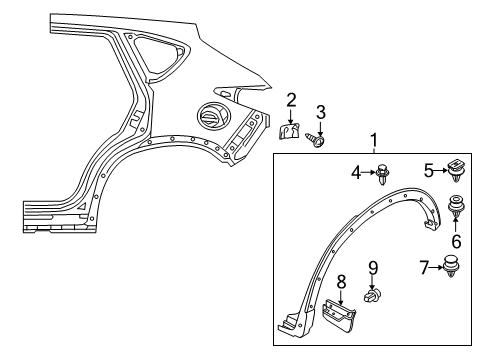 2014 Mazda CX-5 Exterior Trim - Quarter Panel